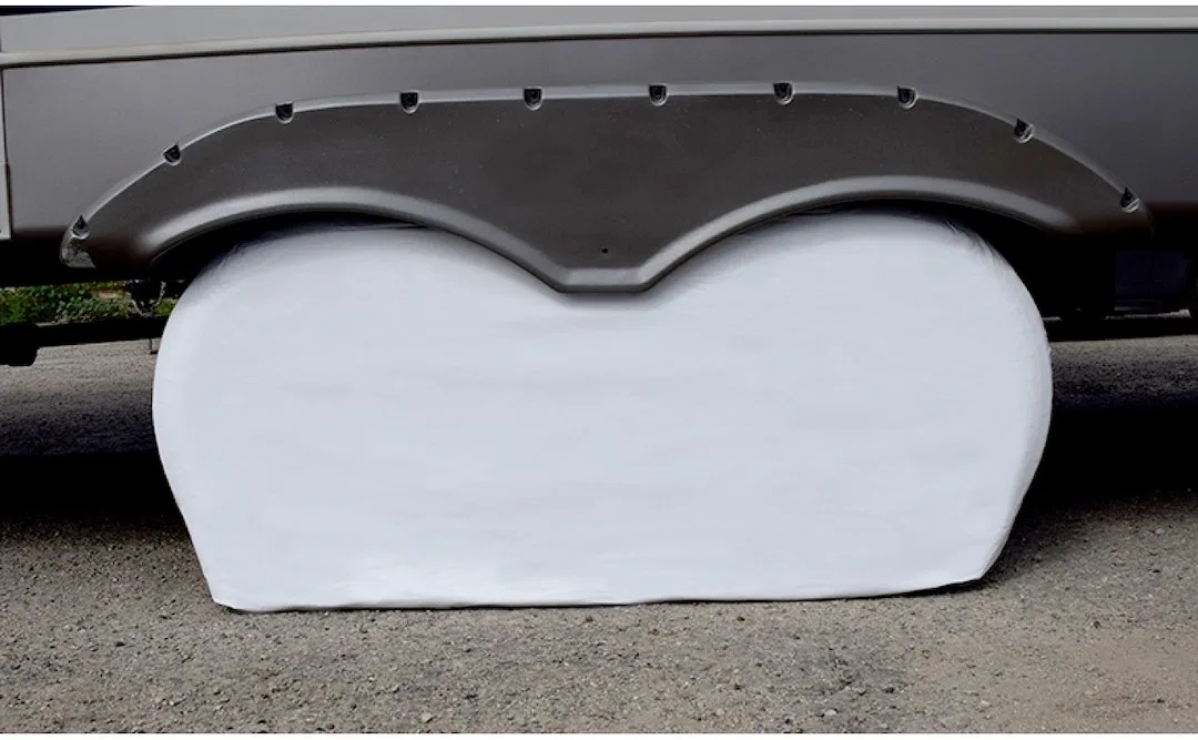 3983 – ADCO Tire Cover, Triple Tire Cover Fits 27 Inch To 29 Inch Diameter Tires Slip On Polar White Vinyl Single